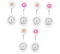 SHERCHPRY 6 Piezas Reloj de Bolsillo alfiler de Enfermera Reloj de Enfermeras de Movimiento Fob Digital as Fob Watch relógios Colgante de ía Vidrio
