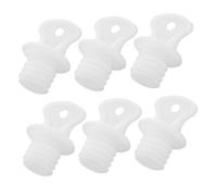 SHERCHPRY 6 Tapones Antifugas para Bolsa de Agua Caliente de Plástico Rosca Repuestos Compatibles Cierre Hermético Seguro para Terapia de Calor y Frío en Cuidado Salud