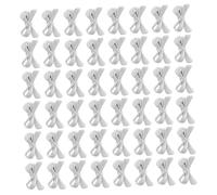 SHERCHPRY 60 Piezas Lazos Pequeños Plateados Mini Lazos Pelo Lindas Horquillas para Mujeres y Niñas Pasadores Antideslizantes Accesorios para Bodas Diarias