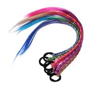 SHERCHPRY 6piezas Cuerda De Pelo Trenzada De Colores Pelucas Trenzadas Postizos Para Niñas Extensiones De Cabello Para Jugar y Fiestas