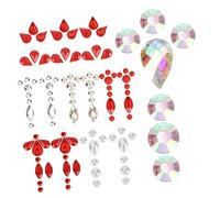 SHERCHPRY 7 Hojas De Pegatinas Para Cejas Pasta Para Cejas Joyas Para Mujer Parches De Gemas Rosas Para El Rostro Joyas Para Festivales Accesorios De Moda Calcomanías Faciales Joyas