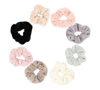 SHERCHPRY 8 Gomas Elásticas Para El Pelo Para El Intestino Grueso De Colores Negras Marrones Para El Pelo De Franela