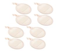 SHERCHPRY 8 Piezas 8 Almohadillas Exfoliantes Faciales Beige 8X8 CM de Yute para Cuidado Piel Sensibles, Discos Exfoliantes Suaves para Limpieza Facial Diaria en Hogar y Viaje