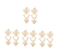 SHERCHPRY 8pares Protector De Talones De Zapatos Cubiertas De y Reemplazo De Puntas Para Accesorios Decorativos Protección Para Tacones Juego De Color Dorado