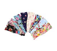 SHERCHPRY 8piezas Diadema Máscara Antiestrangulación De Estampado Floral Diademas Botones Para Envoltura Cabeza