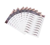 SHERCHPRY 9 Hojas de Pegatinas de Cejas Resistentes al Agua, Adhesivas de Transferencia para Cejas Escasas o Depiladas, Ideales para Principiantes y Uso Diario