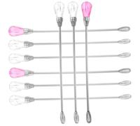 SHERCHPRY 9 Piezas Cucharas Agitadoras Metálicas para de Pigmentos y de y Fáciles de Limpiar Herramientas Prácticas para Diy Tatuajes y Micropigmentación Colores