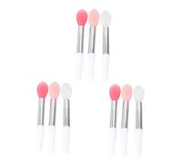 SHERCHPRY 9 Piezas pincel de silicona para labios tinte teñido palos pinceles maquillaje pinceis maquilhagem aplicador de máscara de labios de maquillaje cepillo de labios de maquillaje
