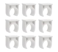 SHERCHPRY Abrazaderas de Tubo Forma Acero Inoxidable 200 Piezas, Soporte Fijo para Mangueras Pequeñas Pvc y Silicona, Clips Duraderos para Plomería y Reparaciones Domésticas