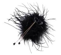 SHERCHPRY Accesorios De Las Pieles De La Garra Grande Palo De Pelo Ondulado Cabello Clip De Garra Esponjosa Pinzas De Garra Para Pelo Corto Clips Esponjosos Bollo Garras De Pelo Tela Negro