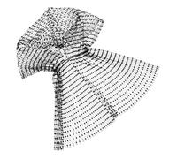 SHERCHPRY accesorios para el cabello pañuelo velo de malla negro velo de novia negro accesorios para festivales edm accesorios rave bufanda rave mujer delirio poliéster Black