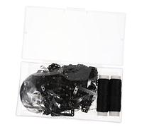 SHERCHPRY Agujas t y c Para Pelucas Clips Para Extensiones De Cabello Accesorios Para Coser y Fijar Pelucas Kit De Pinzas Negras Para Tocados y Peinetas Herramientas De Peluquería Para Manua