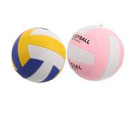 SHERCHPRY Balón de Voleibol Blando Número 5 para Entrenamiento y Competición Costuras a Máquina Material Grueso Colores y 2 Unidades Uso Interior y Exterior Equipamiento Deportivo