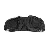 SHERCHPRY Bolsa Trasera para Bicicleta Doble de PVC Resistente Negra para Portaequipajes Trasero Gran Capacidad y Bolsillos de Malla Adecuado para Ciclismo y Actividades al Aire Libre