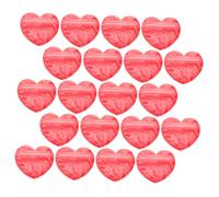 SHERCHPRY Bolsas Autosellantes en Forma de Corazón Rojas para Joyas, 20 Unidades, Pequeñas Bolsas Sellables Transparentes para Anillos y Regalos, Ideales para Embalaje y Almacenamiento