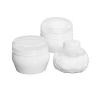 SHERCHPRY Borla de Talco para Bebés y Niños, Borla de Polvo de Pelusa Portátil y Ligera para Aplicación Suave, 2 Juegos, Adecuado para Baby Shower, Después del Baño y Cálidos y Húmedos