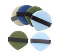 SHERCHPRY Borlas de Maquillaje 6 Piezas Esponjas para Polvos Faciales Aplicadores de Maquillaje Facial Suave Multiusos Húmedo y Seco para Diseño Doble Cara