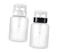SHERCHPRY Botella de Quitaesmalte 200Ml 2 Piezas Bomba Dispensadora para Almacenar Diseño Bloqueable para Uñas