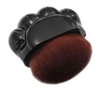 SHERCHPRY brocha de maquillaje pincel corrector Brocha correctora con forma de pata de gato. cepillos cepillo de base corto pincel de maquillaje de pata bocanada fibra artificial Negro