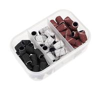 SHERCHPRY Cabezal para Pulir Uñas Profesional 10 Piezas Anillos de Lijado para Manicura Herramientas de Pulido Accesorios para Taladros de Uñas Salones y Casa