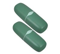 SHERCHPRY Caja De 2 Piezas Taza de Lavado portátil portacepillos de Camper Cepillo de con Estuche Porta cepillos de de Viaje Caja de Cepillo de páginas Verde