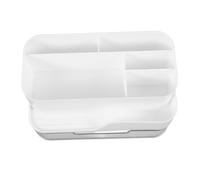 SHERCHPRY Caja De Almacenamiento De Escritorio Organización Caso Cajón Organizador De Escritorio Largo Condujo Organizador De Cajones Cosméticos Y Para Encimera Titulares El Plastico