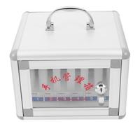 SHERCHPRY Caja de Almacenamiento para Teléfono, Contenedor de Seguridad Cierre para Oficinas y Escuelas, 21X20X15.5 CM