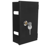 SHERCHPRY Caja de Enchufe para Exterior Diseño de Cierre y Protección Antirrobo, Material de Hierro Resistente, Caja Sola Toma, Adecuado para Escritorios y Hospitales
