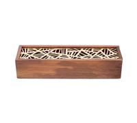 SHERCHPRY Caja de Madera para Lápices y Bolígrafos Material Sintético Resistente y Diseño Sencillo para Almacenamiento en Casa o Escuela