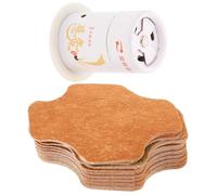 SHERCHPRY Caja de Moxibustión Multifunción Pequeña de Color Claro Cinta Adhesiva 60 Unidades, Resistente al Desgaste, Portátil para Moxibustión al Aire Libre y Terapia de Acupuntura