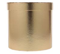 SHERCHPRY Caja Redonda para Arreglos de Flores Mini Color Dorado Caja para Embalar Flores de Obsequio para Ramo Adecuado para Bodas San Valentín y Manualidades Decorativa para Detalles