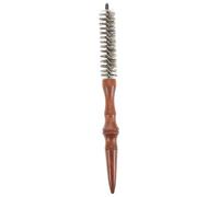 SHERCHPRY cepillo redondo pequeño para pelo corto cepillo para secar cepillo de pelo cepillo pequeño cepillo de estilo cepillo de rodillo peine de cabello para hombres cerdas Marrón
