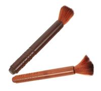 SHERCHPRY Cepillos de Limpieza y Cuidar Instrumentos de Cuerda para Violín y Erhu de Lana y Sándalo, 2 Piezas, Prácticos y Portátiles para Eliminar Polvo