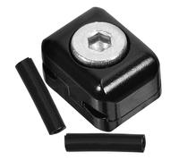 SHERCHPRY Clip de Sujeción para Cuerda de de Aluminio Negro Hebilla Profesional para Reposaflechas Resistente y Antideslizante Accesorio Esencial para