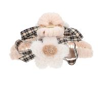 SHERCHPRY Clip para Cabello de Flores de Peluche Accesorio Elegante y Cómodo para Mujeres para Tipo de Peinados desde Cabello Lacio hasta Rizado para Salón de