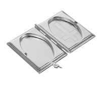 SHERCHPRY Colgante Cruz Marco de Fotos Plateado Collares Joyería Creativa Medallón para Foto Personalizable Accesorio para Mujer Obsequio Original para Uso Diario y Eventos