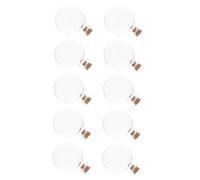 SHERCHPRY Colgantes de Botella de Perfume Vacía DIY para Coche 10 Piezas Transparentes 35mm Decoración Interior Portátil para Hogar y Oficina Uso Diario Navidad Cumpleaños