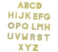 SHERCHPRY Colgantes de Letras Doradas A-Z para Hacer Pulseras y Collares DIY Cuentas de Aleación para Manualidades Accesorios de Joyería Suministros para Bisutería Artesanal 26 Piezas