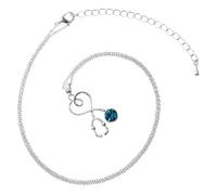 SHERCHPRY Collar Colgante de Estetoscopio en Aleación Diseño Creativo en Forma de Corazón, Cadena Delicada Azul para Mujeres, Joyería Médica Adecuado para Doctoras, Enfermeras y Estudiantes