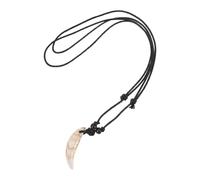 SHERCHPRY Collar con Colmillo Acrílico Retro para Hombre y Mujer Diseño Resistente y Único Accesorio de Estilo Pirata para Uso Diario y Eventos Especiales