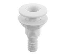 SHERCHPRY Conexión de Casco Pasante de Plástico Blanco 5/8 Pulgadas 16Mm para Drenaje Marino Accesorio de Desagüe para Embarcaciones Yates y Kayaks Ventilación Resistente al Agua