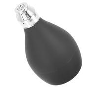 SHERCHPRY Contenedor de Polvo Suelto Negro, Bola Pulverizadora Manual para Maquillaje, Tamaño Mediano, Portátil para Viajes y Uso al Aire Libre, Aplicador de Polvo Fino y Uniforme,