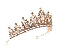SHERCHPRY de Cristal con Diamantes Diadema Nupcial para Novia Accesorios Elegantes para Bodas y Fiestas Tiara Princesa para Mujer Diseño Fácil de Llevar