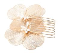 SHERCHPRY De Flores Doradas Para Novia Tocado De Novia Para Boda Manual Para Celebraciones Para Bodas y Ceremonias