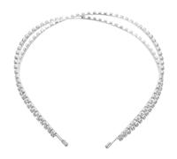 SHERCHPRY Diadema Cruz de Gemas Imitación Diadema Pelo de Metal para Mujeres Niñas y Novias para Bodas y Fiestas