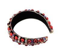 SHERCHPRY Diadema de Palacio de Estilo Antiguo Tocado Retro Gemas de Imitación Accesorios para Disfraces Adorno Pelo de Fiesta para Ceremonias y Eventos Formales