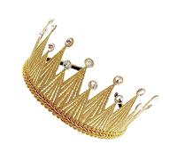 SHERCHPRY Diadema Dorada Incrustaciones de Gemas de Imitación Banda el Cabello con Diseño de Tiara para Ceremonias de Boda y Eventos Formales