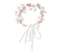 SHERCHPRY Diadema Floral para Boda con Perlas y Cristales Accesorio Ligero para Novia Damas de Honor y Niñas Diseño Romántico y Delicado para Eventos Formales