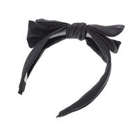 SHERCHPRY Diadema Lazo Doble Capa Antideslizante Negra 1 Unidad Ancha para Mujer Cabello Fiesta sin Daños Flexible y Cómoda