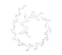 SHERCHPRY Diadema Novia Perlas Mano Accesorio Elegante para Bodas Invitadas y Fiestas Tocado Cristal Vintage para Novias y Damas de Honor